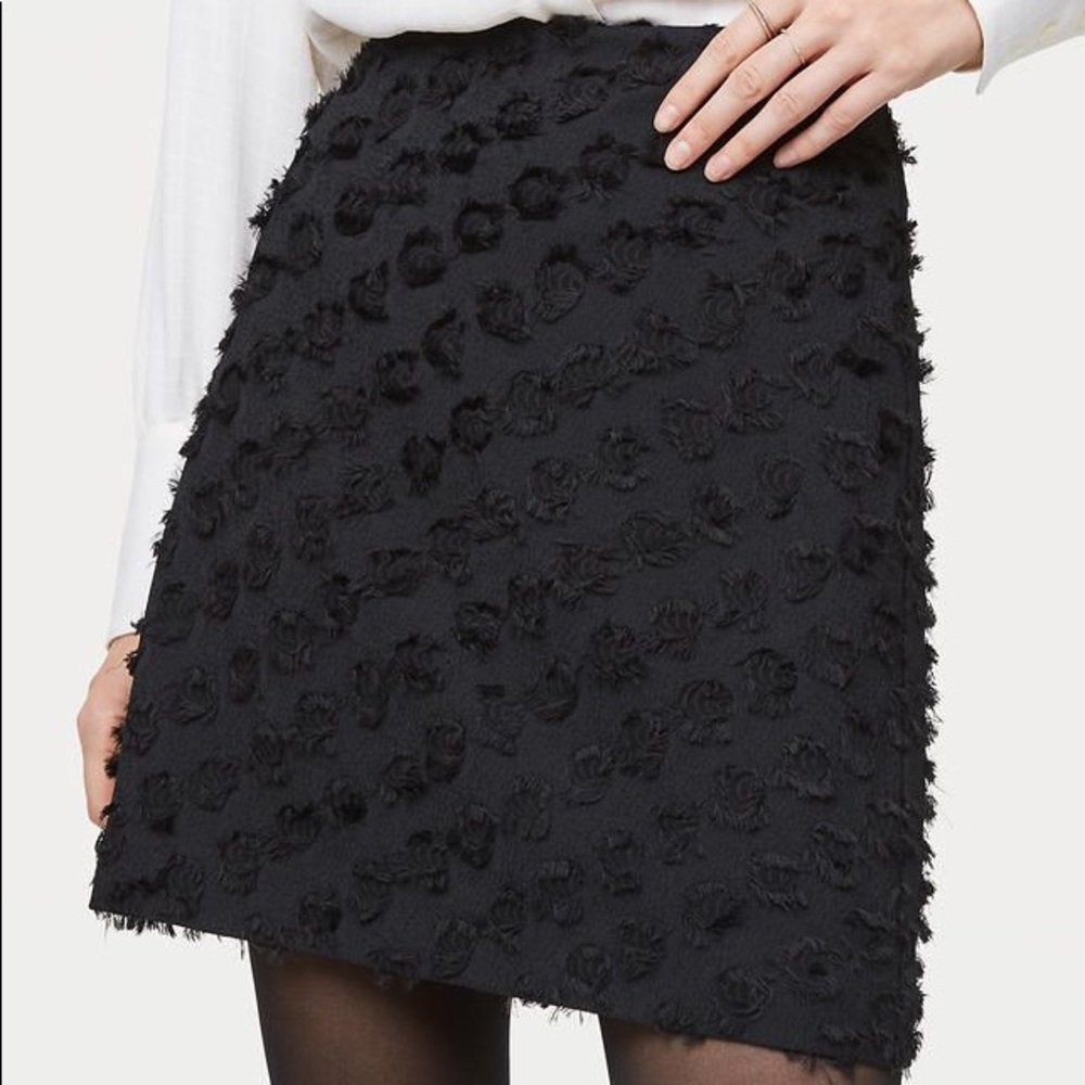 LOFT Black Shift Skirt